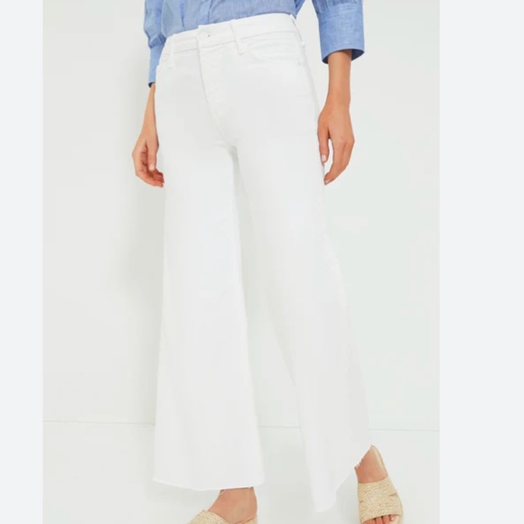 Mother Jeans Womens 28 The Roller Fray Fairest Of Them All Wide Leg Distressed - Picture 1 of 11